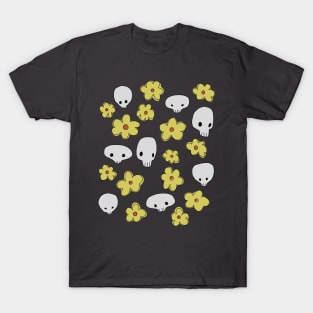 Skulls and flowers T-Shirt